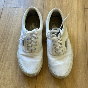 Classic white canvas VANS - gently used - as seen in photos